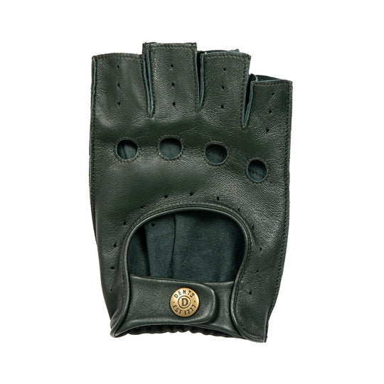 Guante Driving Hombre Cut off Finger Racing green