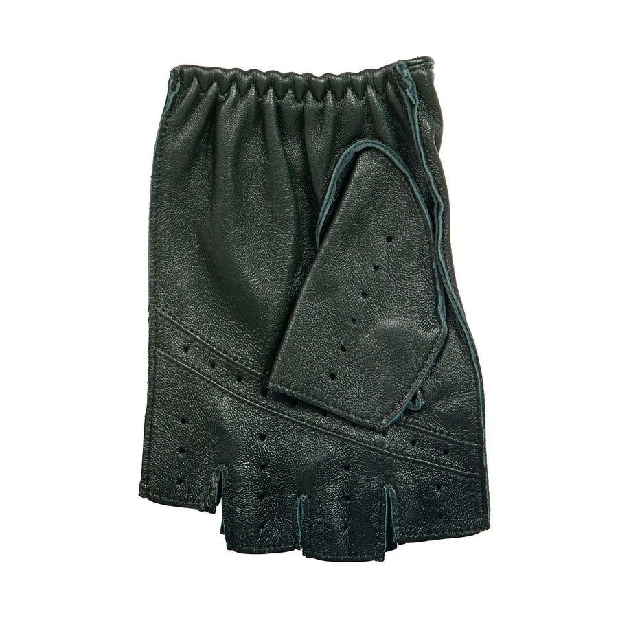 Guante Driving Hombre Cut off Finger Racing green