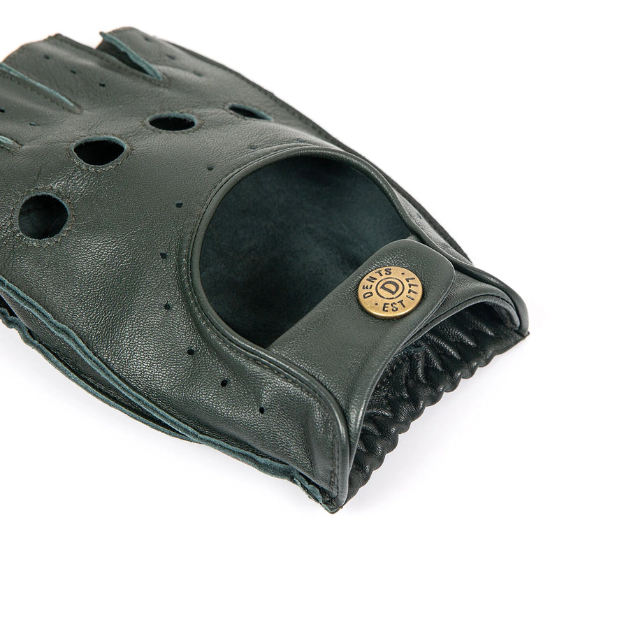 Guante Driving Hombre Cut off Finger Racing green
