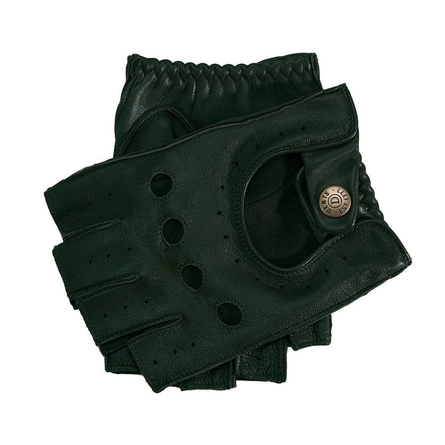 Guante Driving Hombre Cut off Finger Racing green