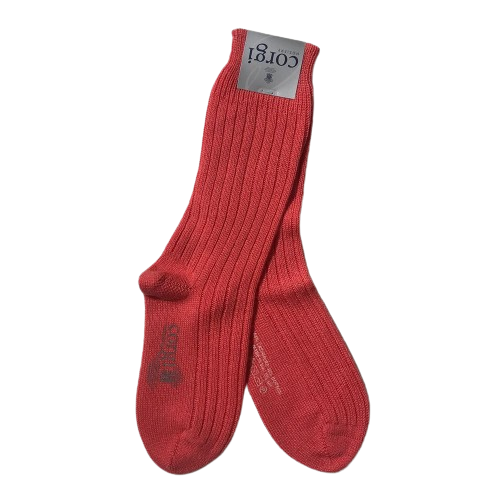 Calcetin Corgi Mujer 64% Cashmere 36% Algodón luxe Salmon, S