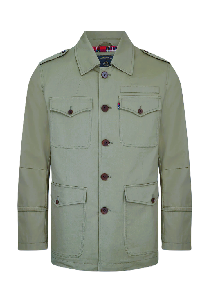 Chaqueta George Field Olive Merc of London