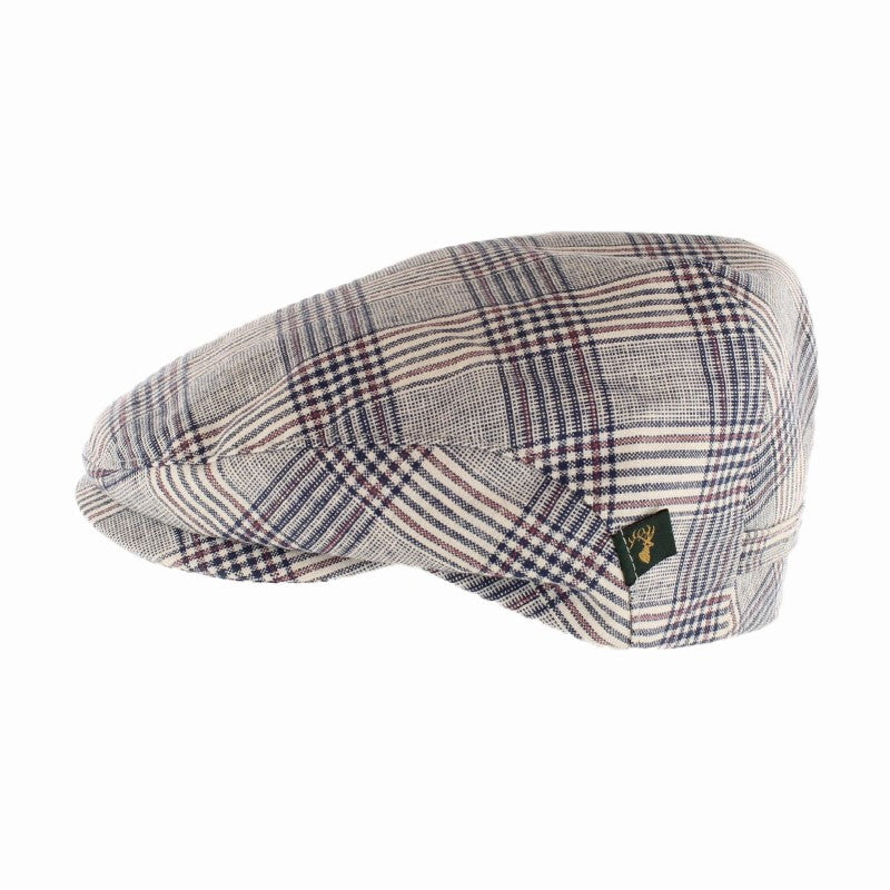 Gorro de Lino Navy Check