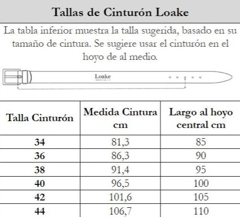 Cinturón Philip Black Loake