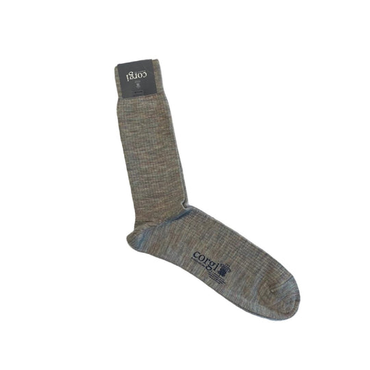 Calcetín Corgi 63% lana delgado Gris Multicolor M y L