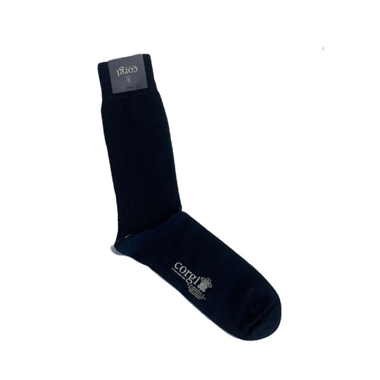 Calcetin Corgi 75% algodón mercerizado Azul, L