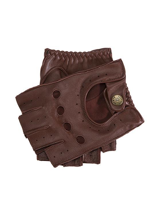 Guante Driving Hombre Cut off Finger English Tan