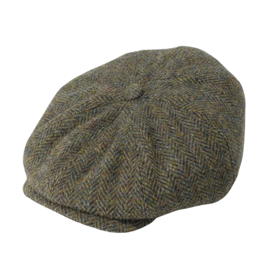 Gorro Harris Tweed Shelby Green