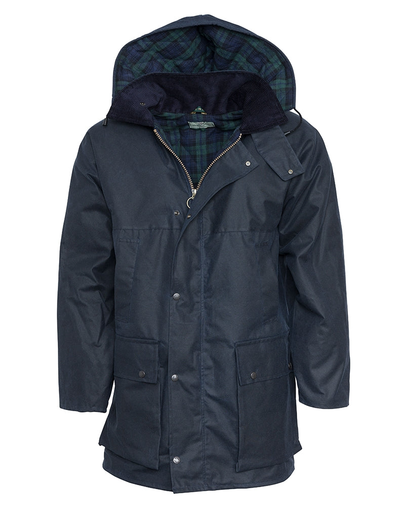Chaqueta de algodon encerado Padded Wax Navy