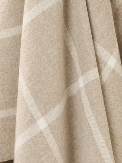 Chal Lana Merino 140x185,  Windowpane Beige