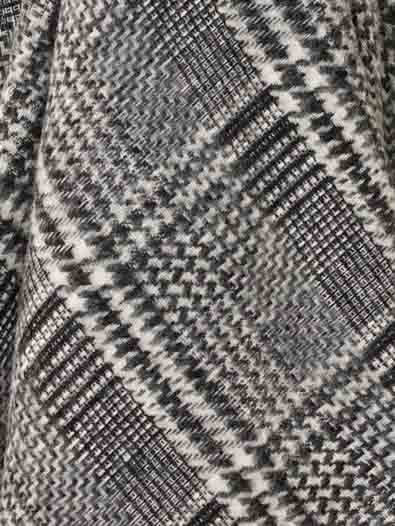 Chal Lambswool 135x195, Glen Check Grey