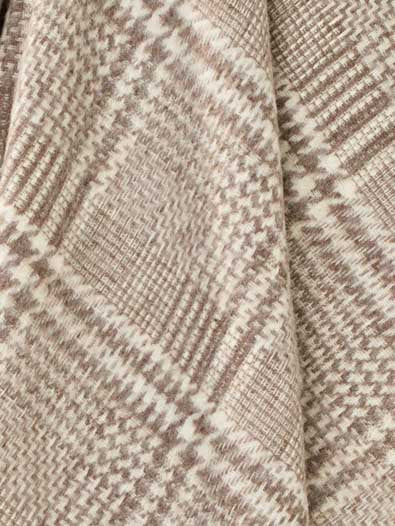Chal Lambswool 145x185, Glen check Brown