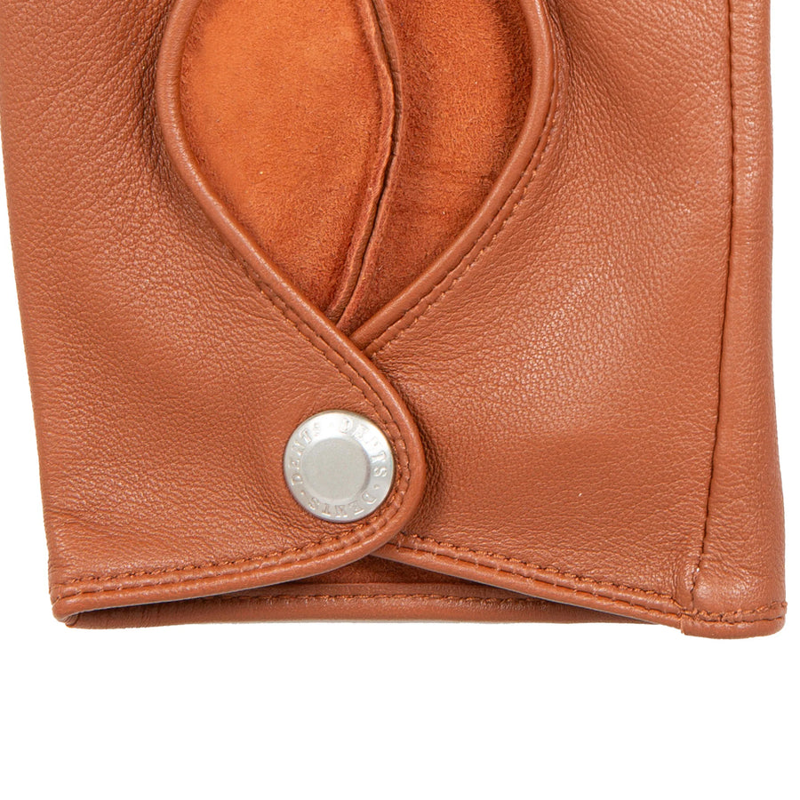 Guante Driving Mujer Cut off Finger Cognac