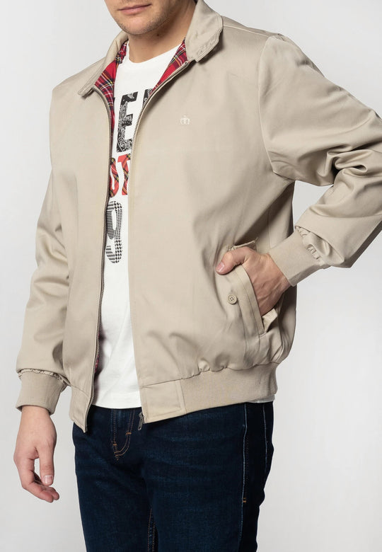 Chaqueta Harrington Beige