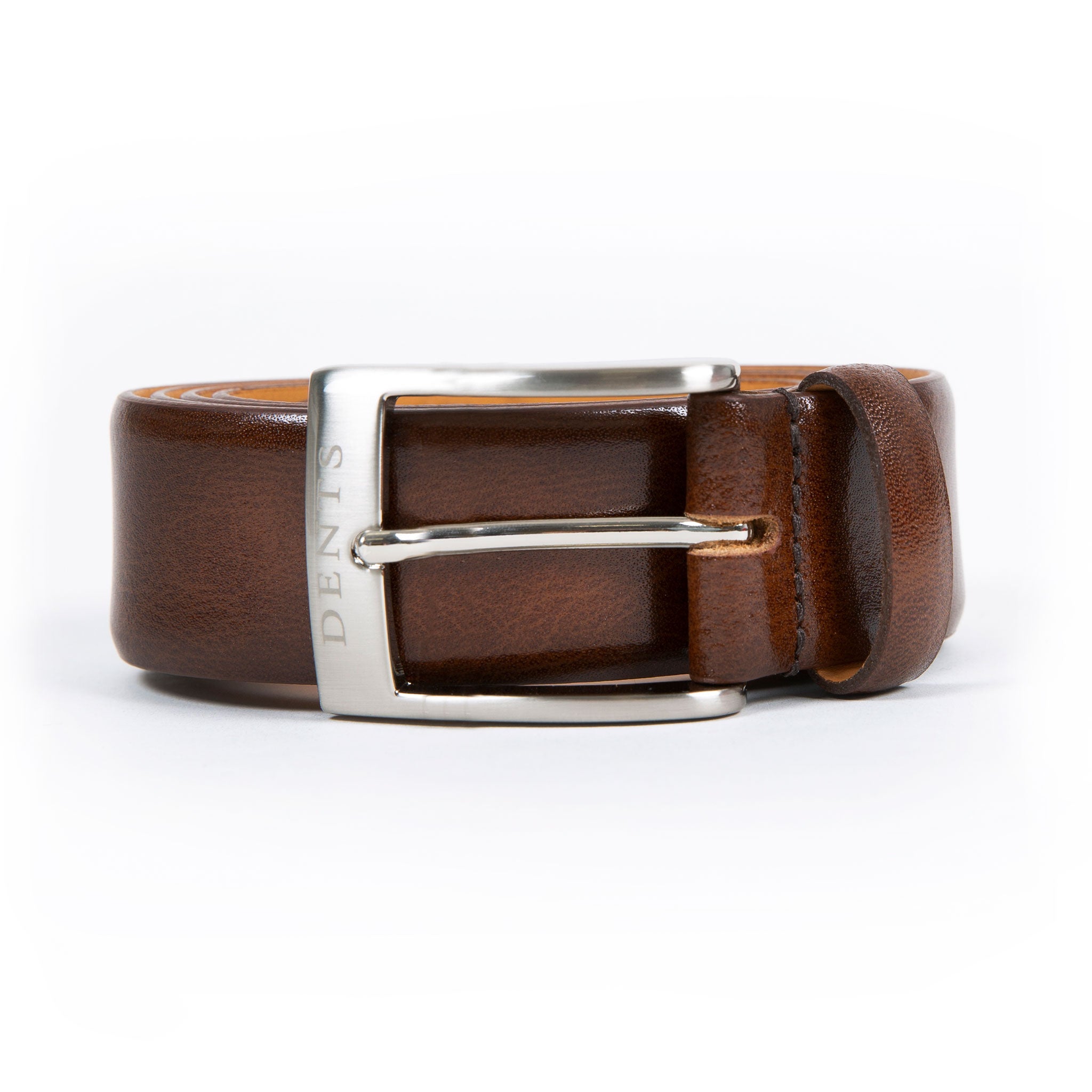 Cinturón de cuero natural Mid Brown