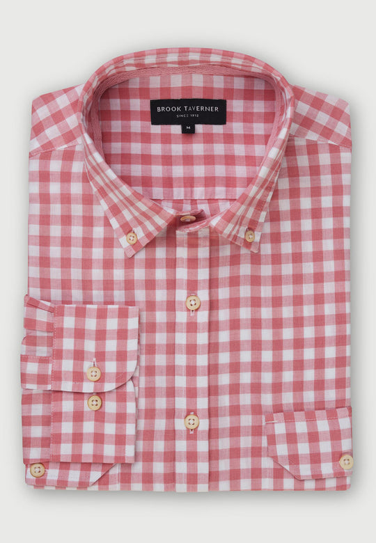 Camisa de Algodón, Gingham Rose