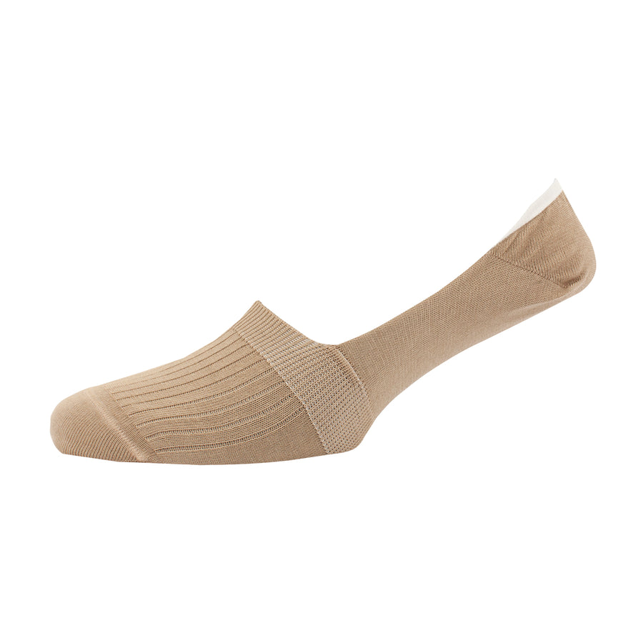 Calcetín Invisible 75% algodón, Beige Corgi