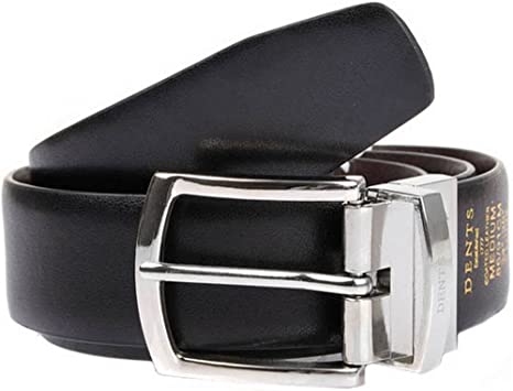 Cinturón de cuero natural Reversible Black / Brown 35 mm