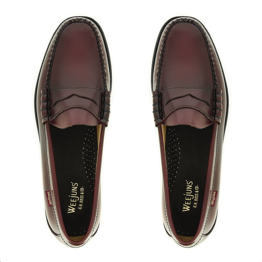 Larson Penny Loafer Wine  Goma GH Bass & Co