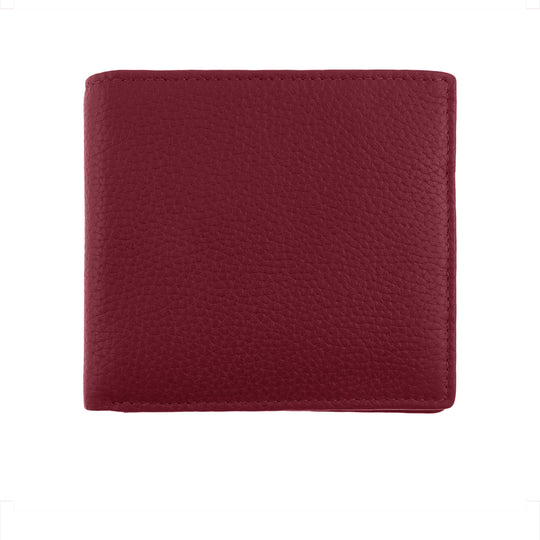 Billetera Dents Leather Billfold RFID Roja