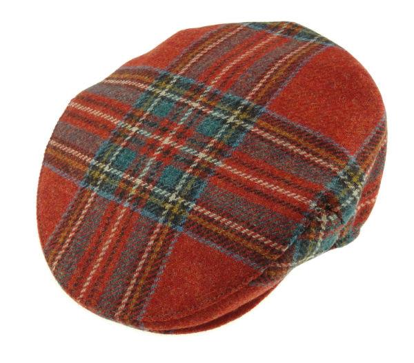 Gorro Harris Tweed Shetland Wool Tartan Royal Stewart Glen Appin